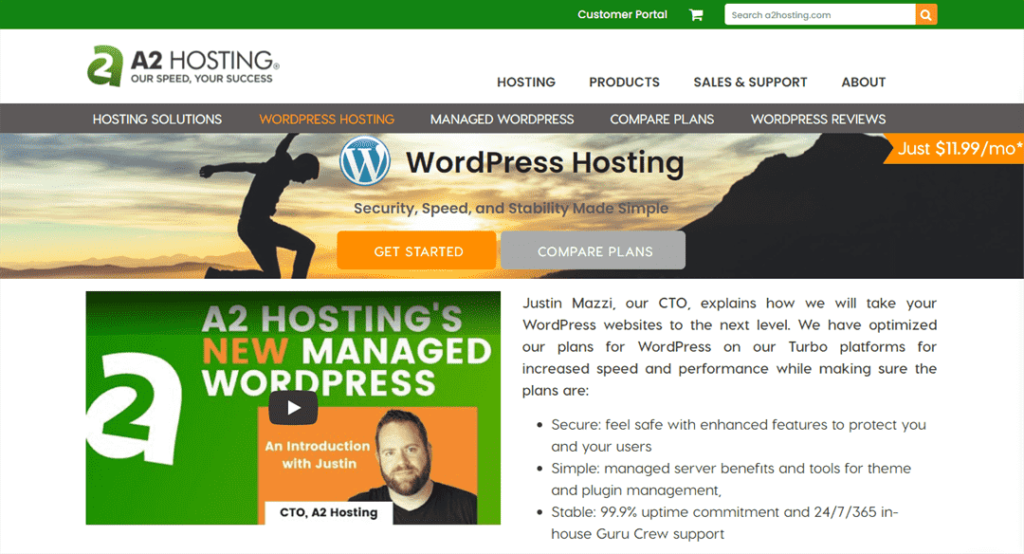 A2 Hosting WordPress主机产品介绍及选购指南