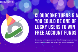 Cloudcone成立5周年，50个幸运用户有望赢得免费账户资金