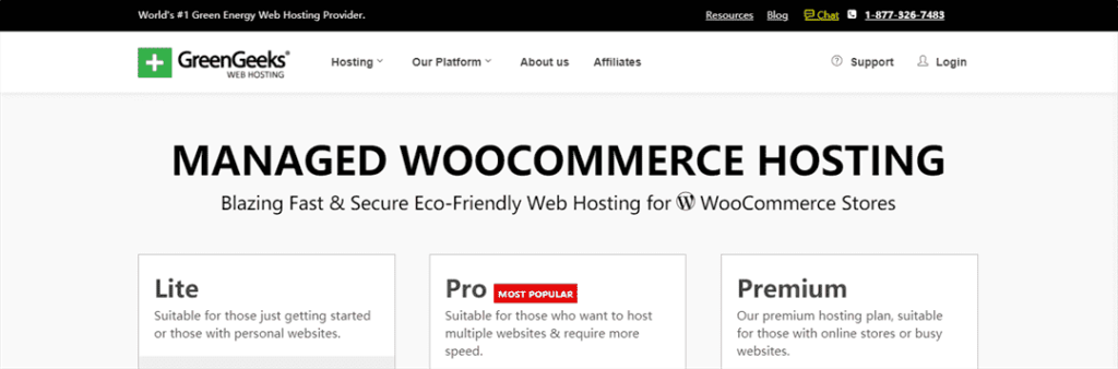 Greengeeks WooCommerce主机产品介绍及选购指南