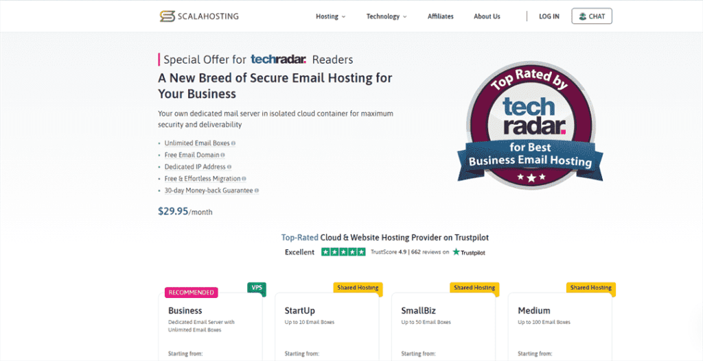 Scala hosting 企业邮箱主机产品介绍及选购指南
