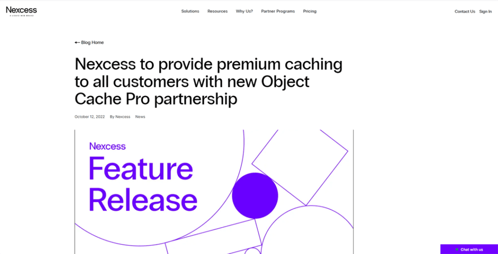Nexcess 通过新的Object Cache Pro合作伙伴关系向所有客户提供高级缓存