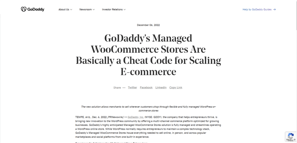 GoDaddy-托管WooCommerce商店是用来扩展电子商务的代码
