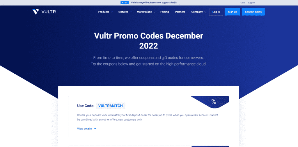 Vultr-12月促销通道开启-涉及存款、额度、云计算实例