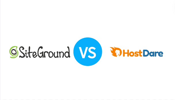 2022年Siteground-VS-Hostdare-WordPress主机产品对比