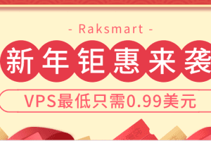 Raksmart 2023新年钜惠来袭 100美金免费领 VPS0.99美元起特色图片