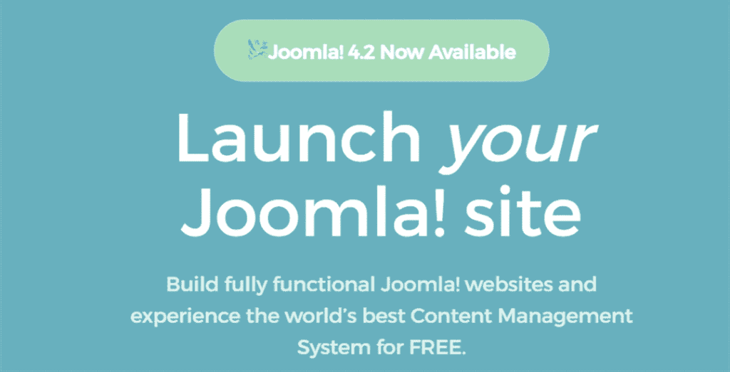 Joomla可免费使用