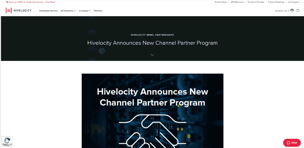 Hivelocity 宣布新的渠道合作伙伴计划