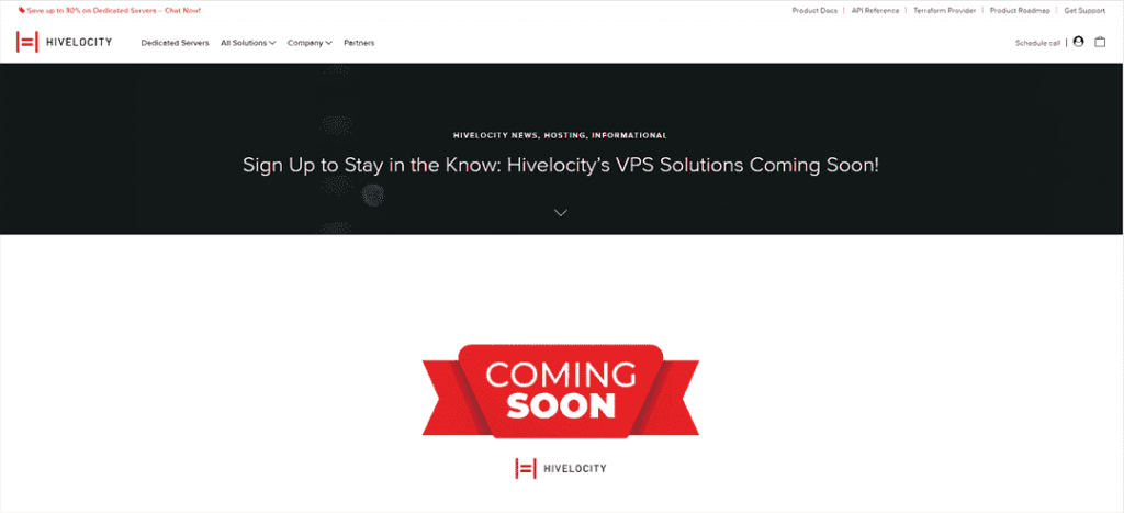 Hivelocity即将推出VPS解决方案，立即注册获取最新动态