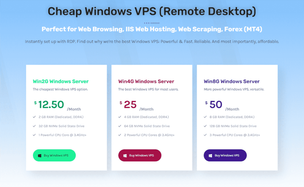 Virmach推出优惠码活动。Windows VPS主机产品最低只需7美元